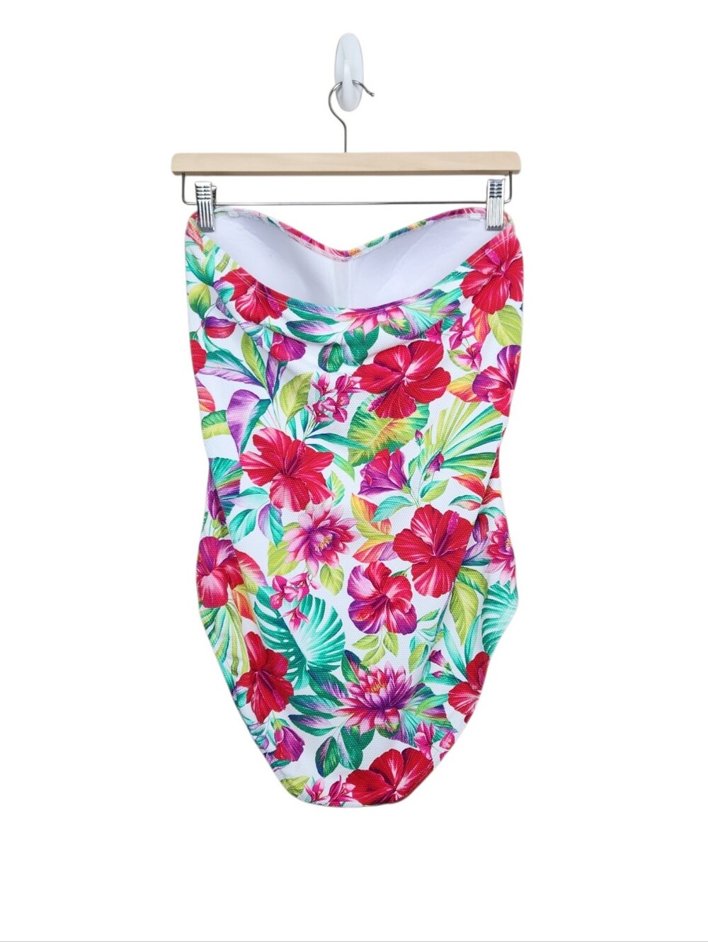 Tommy Bahama Island Cays Fiesta Bandeau One Piece Floral Swimsuit Womens Size 14 - Picture 5 of 16